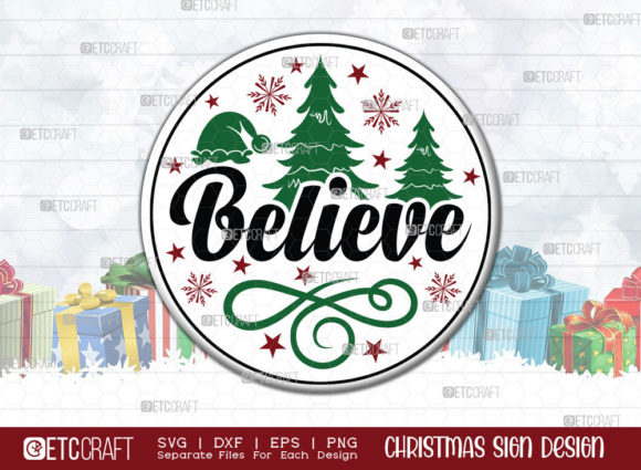 Download Believe Christmas Sign SVG, Believe Sign - Christmas sign Collection