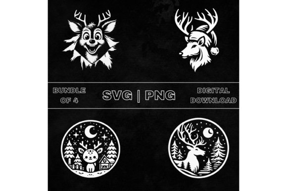 Download Reindeer SVG Bundle, Reindeer Clipart - Svg bundle Collection