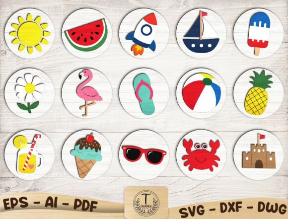 Download Layered Summer Signs SVG Bundle - Svg bundle Collection
