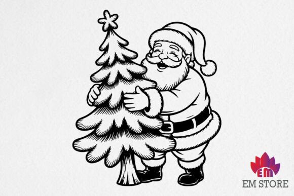 Download Vintage Christmas Santa SVG - Santa svg Collection