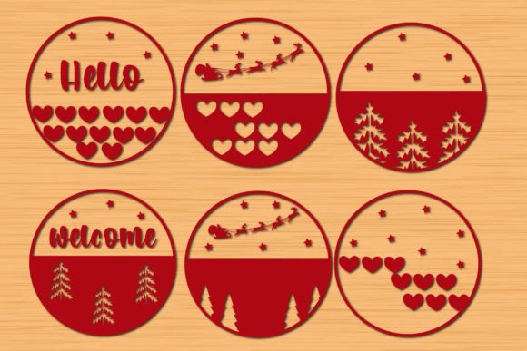 Download Christmas Door Hanger Svg Bundle - Svg bundle Collection