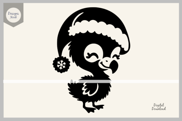 Download Flamingo Santa SVG Clipart Silhouette - Santa svg Collection