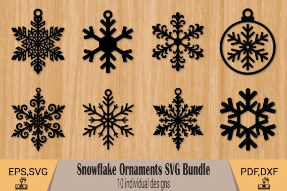 Download Snowflake Ornaments SVG Bundle - Svg bundle Collection