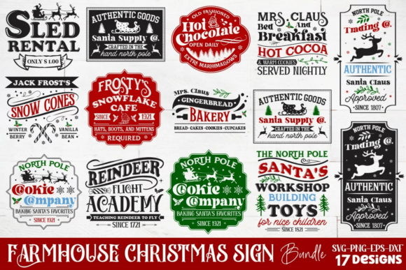 Download Farmhouse Christmas Sign SVG Bundle - Svg bundle Collection