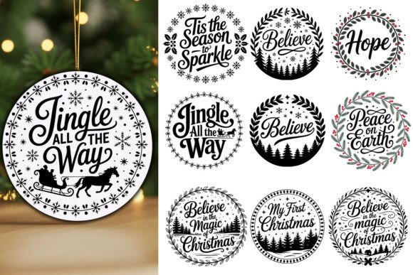 Download * Christmas Ornament SVG Bundle * - Svg bundle Collection