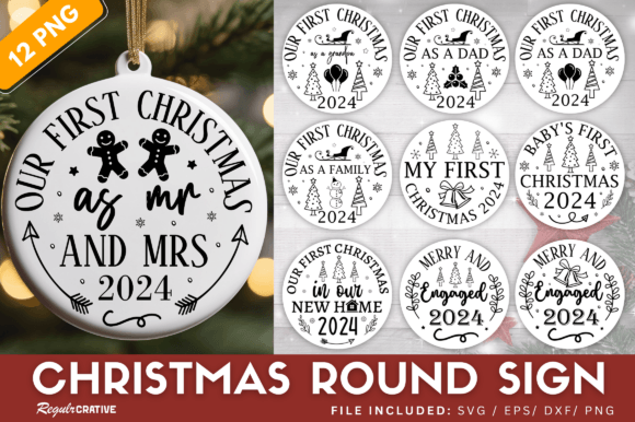 Download Christmas Round Ornament SVG Bundle - Svg bundle Collection