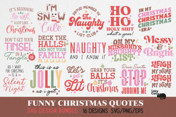 Download Funny Christmas Quotes SVG Bundle - Svg bundle Collection