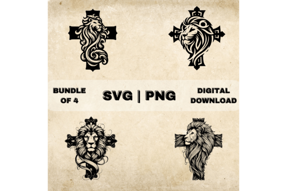 Download Lion Cross SVG Bundle, Christian Faith - Svg bundle Collection