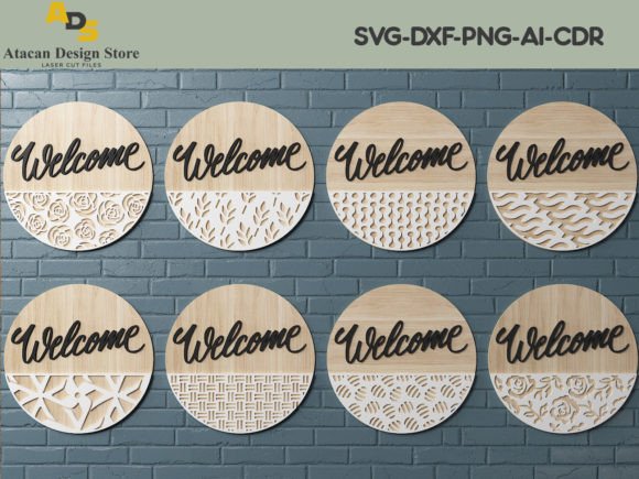 Download Door Hanger SVG Bundle / Laser Cut Files - Svg bundle Collection