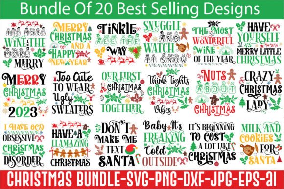 Download Christmas SVG Bundle,20 Designs - Svg bundle Collection