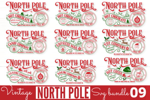 Download Vintage North Pole Sign SVG Bundle - Svg bundle Collection