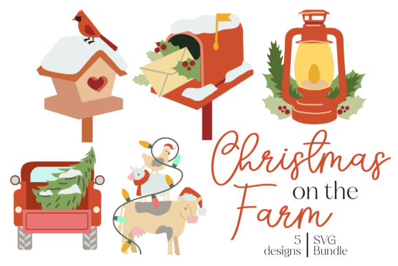 Download Christmas on the Farm SVG Bundle - Svg bundle Collection