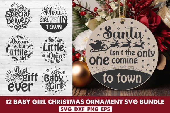 Download Baby Girl Christmas Ornament Svg Bundle - Svg bundle Collection