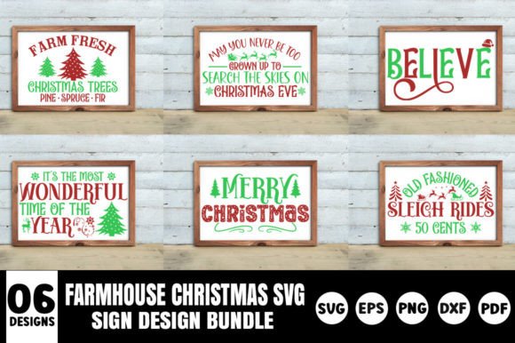 Download Farmhouse Christmas Sign SVG  Bundle - Christmas sign Collection