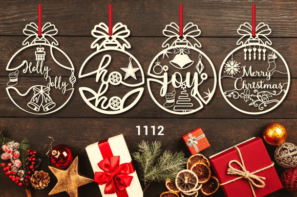Download Christmas Wooden Ornament SVG Bundle1112 - Svg bundle Collection