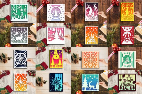 Download Laser Cut Christmas Card SVG Bundle - Svg bundle Collection