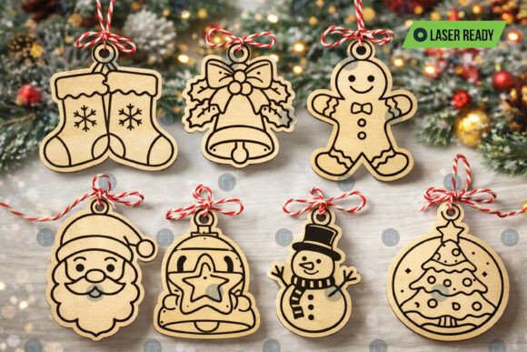 Download Paintable Christmas Ornaments SVG Bundle - Svg bundle Collection