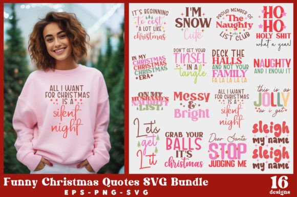 Download Funny Christmas Quotes SVG Bundle - Svg bundle Collection