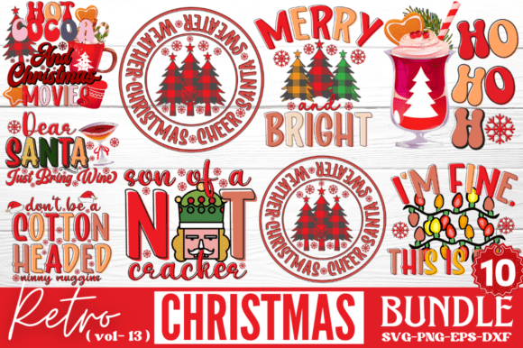 Download Retro Christmas SVG Bundle - Retro christmas svg bundle Collection