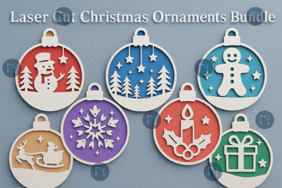Download Laser Cut Christmas Ornaments SVG Bundle - Svg bundle Collection