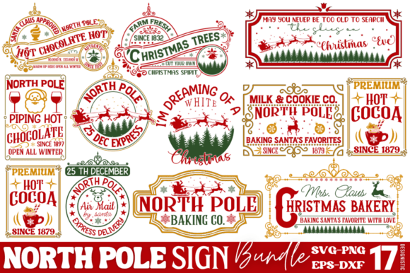 Download North Pole Sign SVG Bundle - Svg bundle Collection