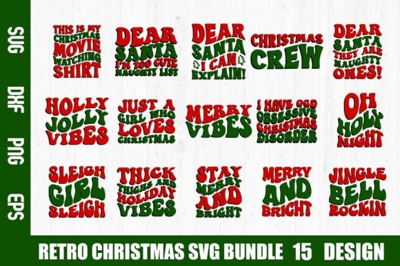 Download Retro Christmas SVG Bundle - Premium Resources