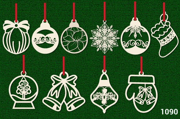Download Christmas Wooden Ornament SVG Bundle1090 - Svg bundle Collection