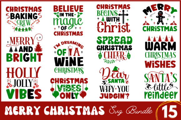 Download Merry Christmas SVG Bundle - Svg bundle Collection