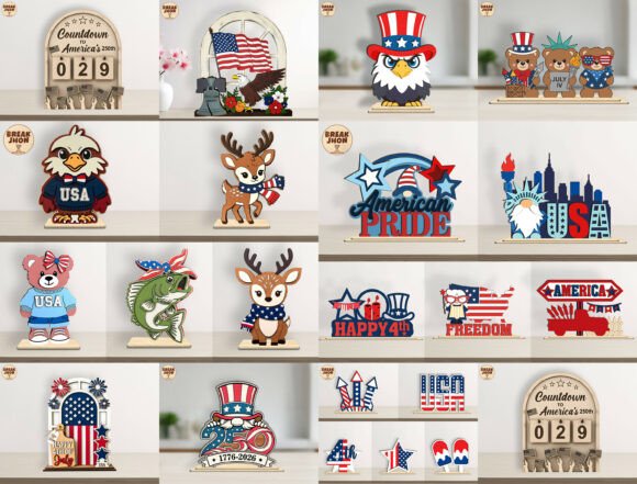 Download Patriotic Stand Decor SVG Bundle - Svg bundle Collection