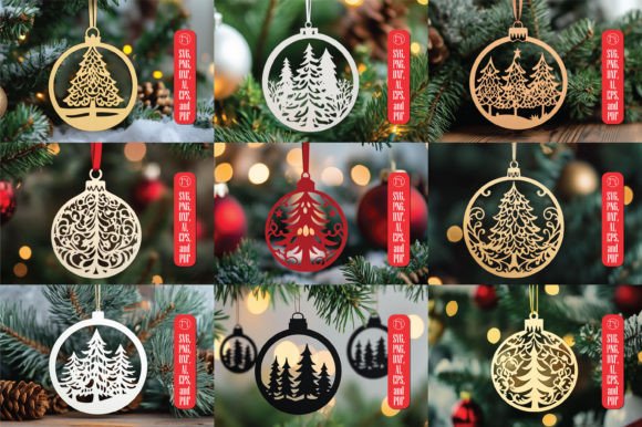 Download Paper Cut Christmas Decor SVG Bundle - Svg bundle Collection