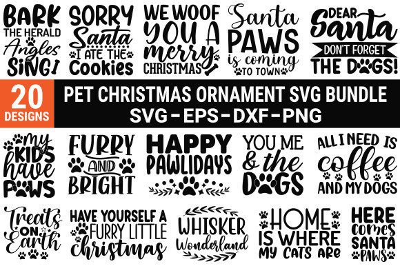 Download Pet Christmas Ornament SVG Bundle - Svg bundle Collection