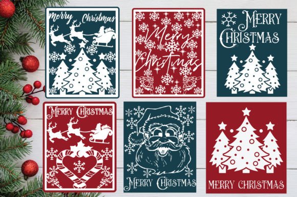 Download Merry Christmas Card SVG Bundle - Svg bundle Collection