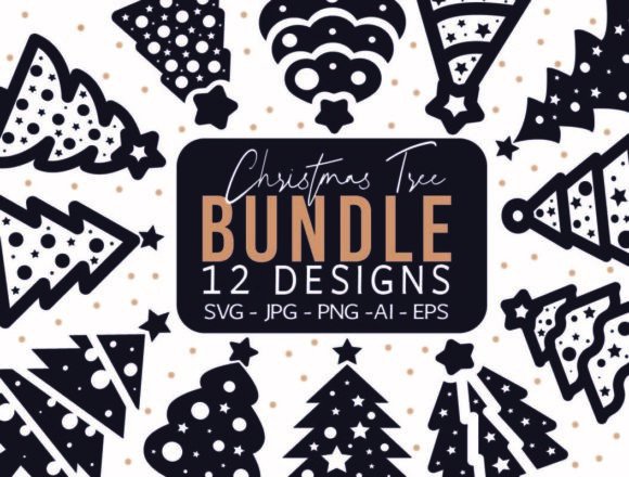 Download Hand Drawn Christmas Tree SVG Bundle - Svg bundle Collection