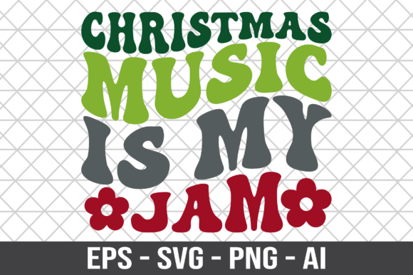 Download Christmas Music is My Jam Retro SVG - Premium Resources