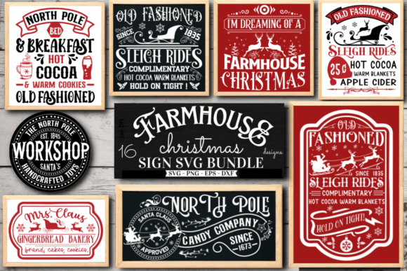 Download Farmhouse Christmas Sign Svg Bundle - Svg bundle Collection