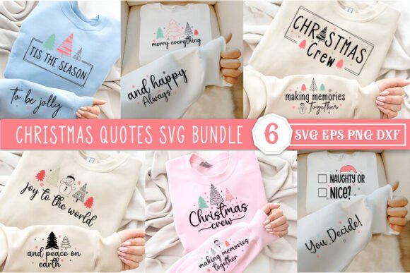 Download Christmas Quotes Sweatshirt SVG Bundle - Svg bundle Collection