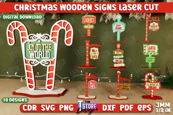 Download Christmas Signs Bundle | Holiday Decor - Christmas sign Collection