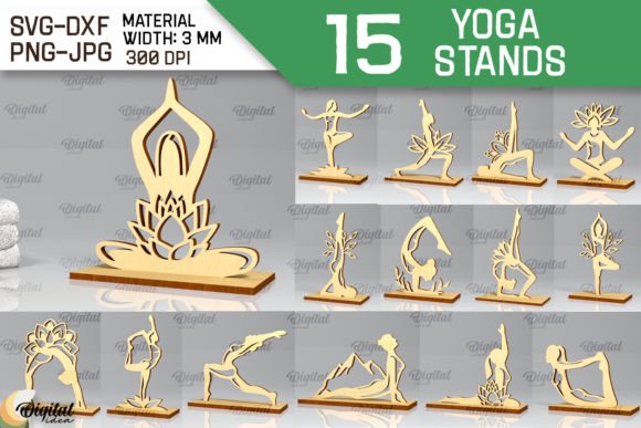 Download Yoga Stand Decor Lasercut. Yoga Pose SVG - Lasercut Collection