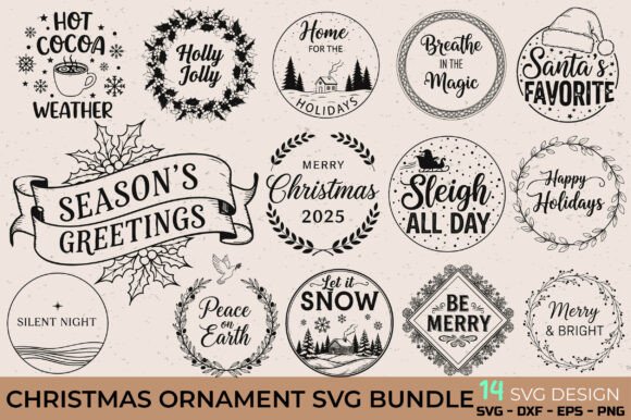 Download Christmas Ornament SVG Bundle - Svg bundle Collection